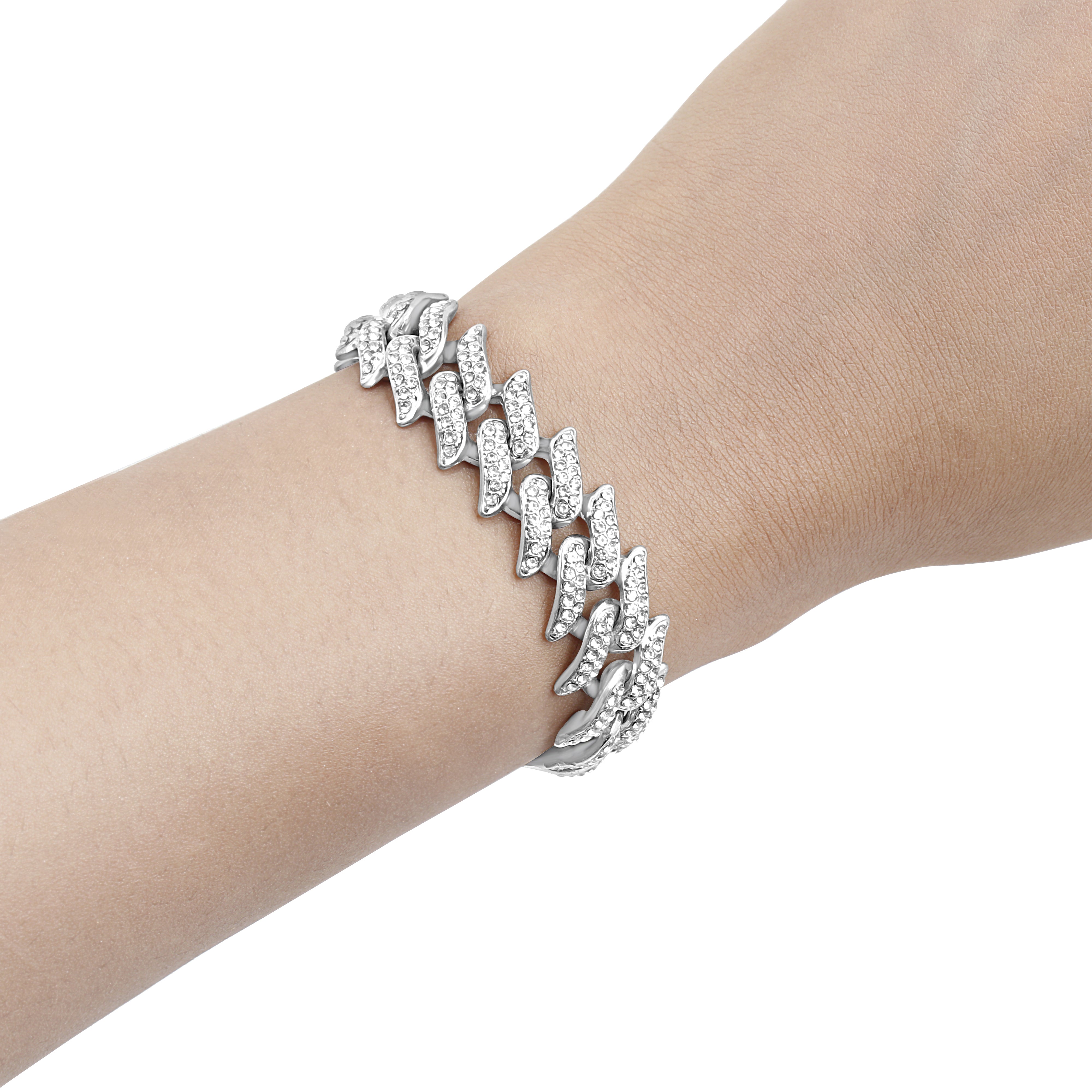 ICED SPIKED SLIDER BRACELET FOR RAKHI