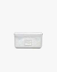 Marc Jacobs The Metallic Leather Chain Mini Bag Silver
