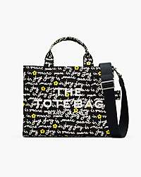 Marc Jacobs The Joy Canvas Medium Tote Bag Black Multi