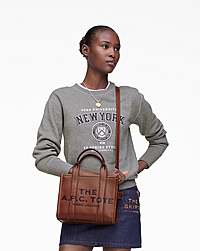Marc Jacobs The A.p.c. X Marc Jacobs Leather Small Tote Bag Hazelnut