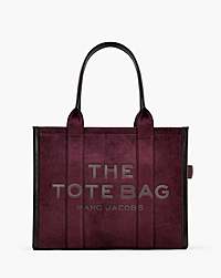Marc Jacobs The Suede Large Tote Bag Dark Plum