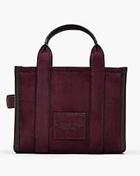 Marc Jacobs The Suede Small Tote Bag Dark Plum