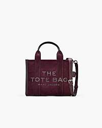 Marc Jacobs The Suede Small Tote Bag Dark Plum