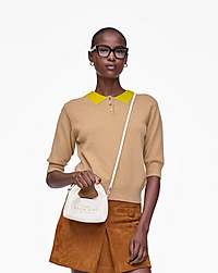 Marc Jacobs The Micro Crossbody Sack Bag White