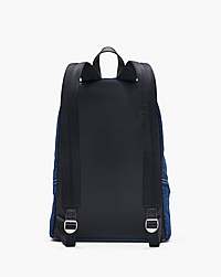 Marc Jacobs The Biker Colorblock Denim Large Backpack Indigo Multi