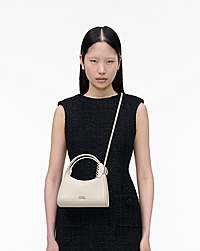 Marc Jacobs The Glam Claw Clip Crossbody Bag Cotton White