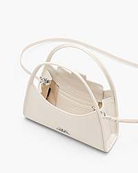 Marc Jacobs The Glam Claw Clip Crossbody Bag Cotton White