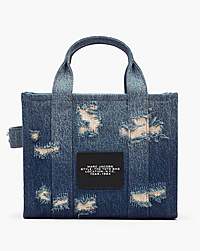 Marc Jacobs The Rip And Repair Denim Small Tote Bag Punk Indigo