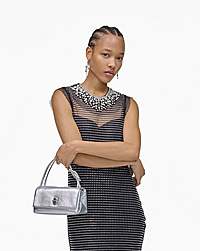 Marc Jacobs The Metallic Mini Dual Bag Silver