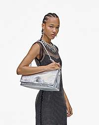 Marc Jacobs The Metallic Large Dual Bag Silver