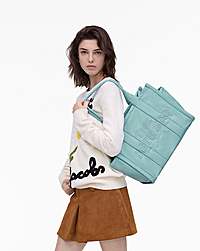 Marc Jacobs The Puffy Nylon Large Tote Bag Sky Blue