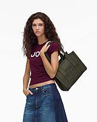 Marc Jacobs The Puffy Nylon Medium Tote Bag Army Green