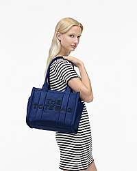 Marc Jacobs The Puffy Nylon Medium Tote Bag Blue Sea