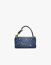 Marc Jacobs The Trinket Charm Denim Mini Dual Bag Medium Wash Multi