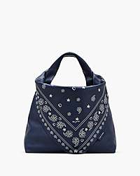 Marc Jacobs The Bandana Sack Bag Navy Multi