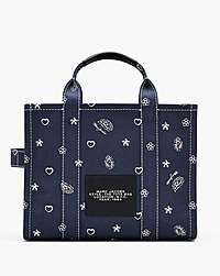 Marc Jacobs The Bandana Canvas Medium Tote Bag Navy Multi