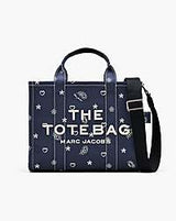 Marc Jacobs The Bandana Canvas Medium Tote Bag Navy Multi