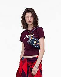 Marc Jacobs The Trinket Snapshot Convertible Shoulder Bag Navy Multi