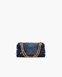 Marc Jacobs The Trinket Charm Denim Dual Chain Mini Bag Medium Wash Multi