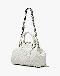 Marc Jacobs Re-edition Quilted Leather Stam Bag Cloud White
