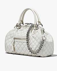 Marc Jacobs Re-edition Quilted Leather Stam Bag Cloud White