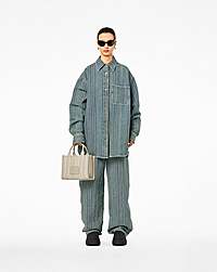 Marc Jacobs The Monogram Leather Small Tote Bag Khaki