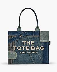 Marc Jacobs The Deconstructed Denim Large Tote Bag Indigo Multi