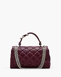 Marc Jacobs The Quilted Dual Convertible Shoulder Bag Dark Plum