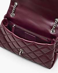 Marc Jacobs The Quilted Dual Convertible Shoulder Bag Dark Plum