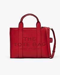 Marc Jacobs The Leather Medium Tote Bag True Red