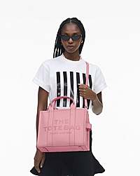 Marc Jacobs The Leather Medium Tote Bag Ribbon Pink