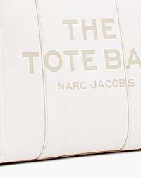 Marc Jacobs The Leather Large Tote Bag Cotton/silver