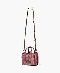Marc Jacobs The Monogram Leather Crossbody Tote Bag Taupe/pink