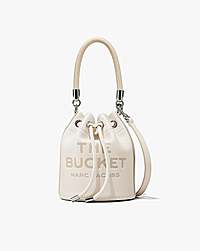 Marc Jacobs The Leather Bucket Bag Cotton/silver