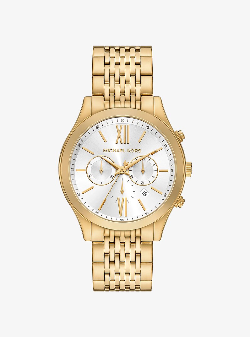 Michael Kors Oversized Aspyn Gold-Tone Watch Gold
