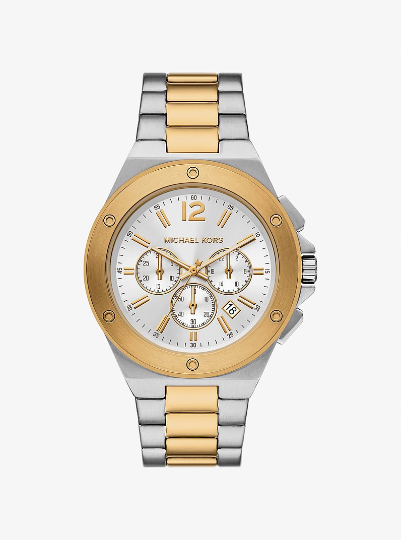 Michael Kors Oversized Lennox Two-Tone Watch Two Tone