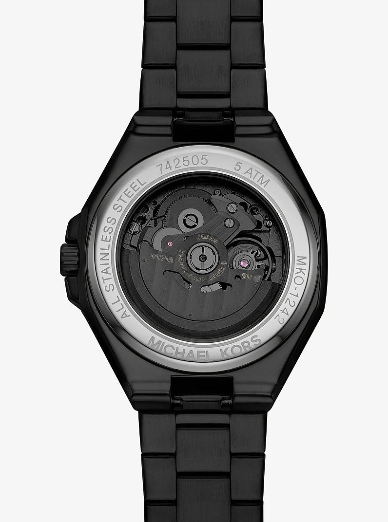 Michael Kors Oversized Callum Black-Tone Watch Black