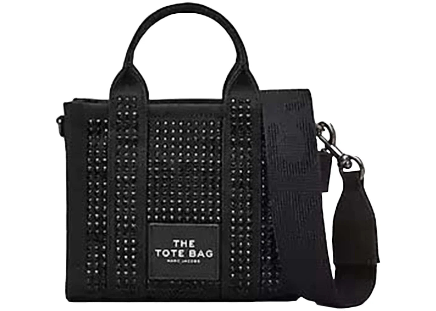 Marc Jacobs The Crystal Canvas Mini Tote Bag Black