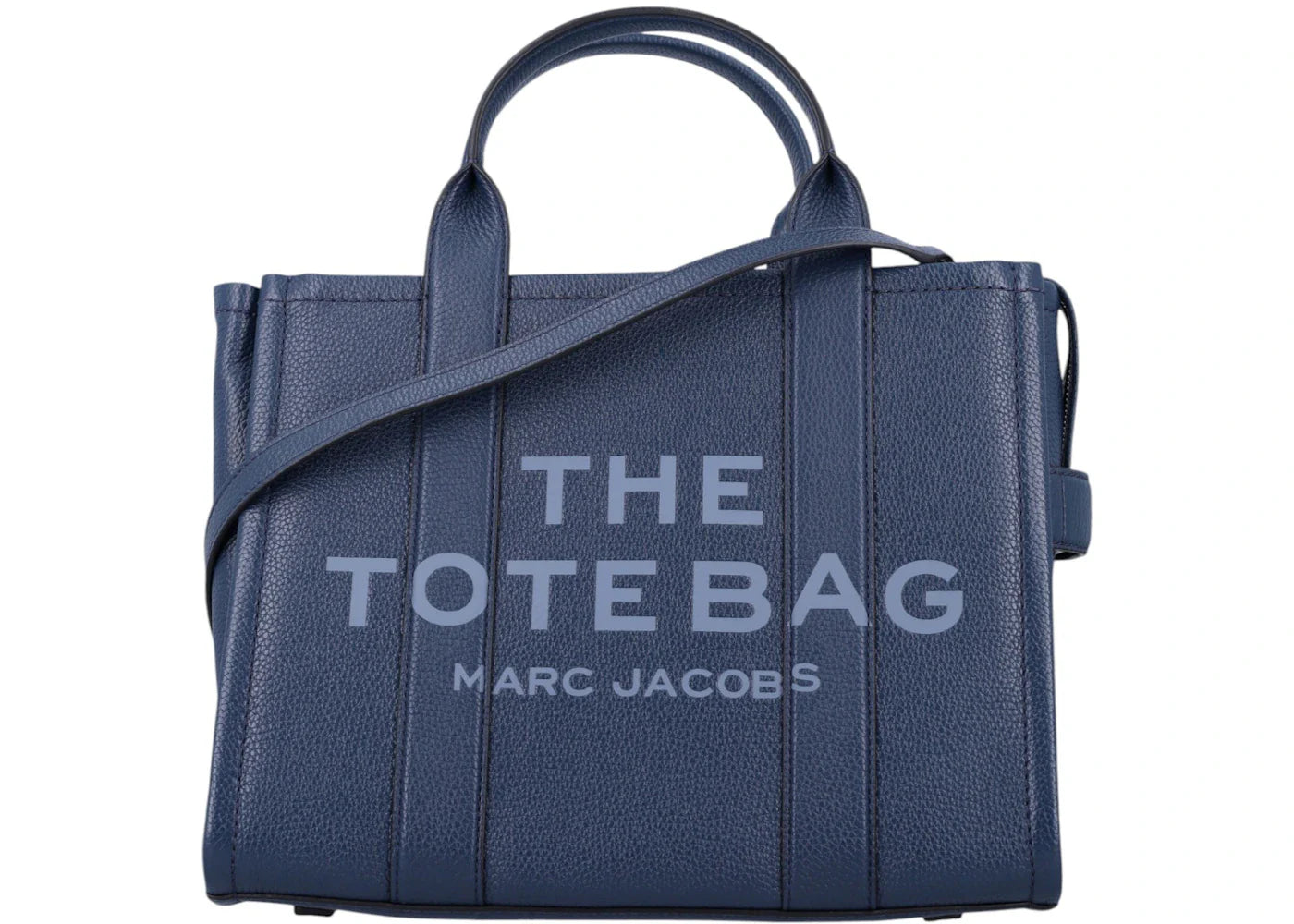 Marc Jacobs The Medium Tote Leather Blue Sea
