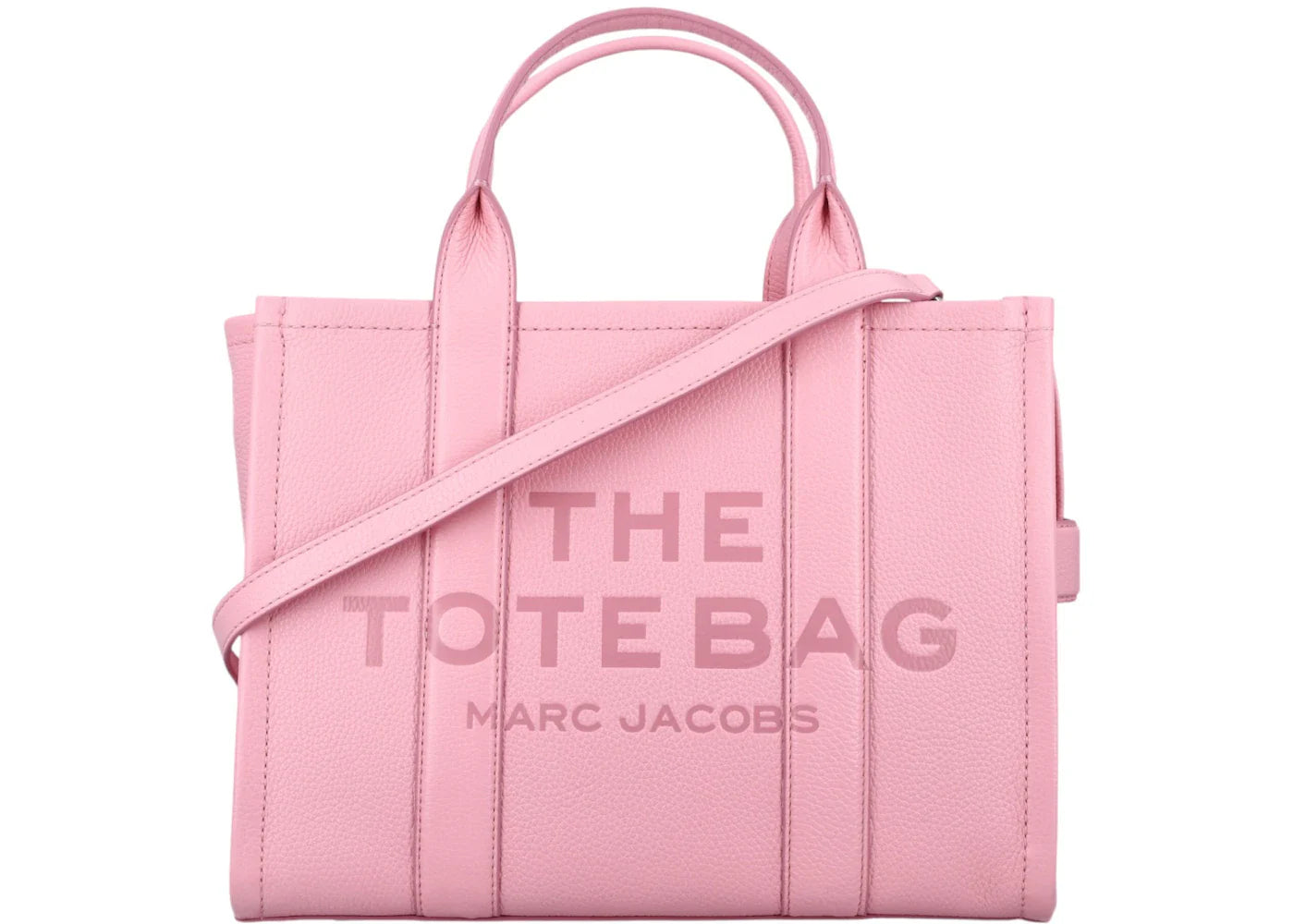Marc Jacobs The Medium Tote Leather Ribbon Pink