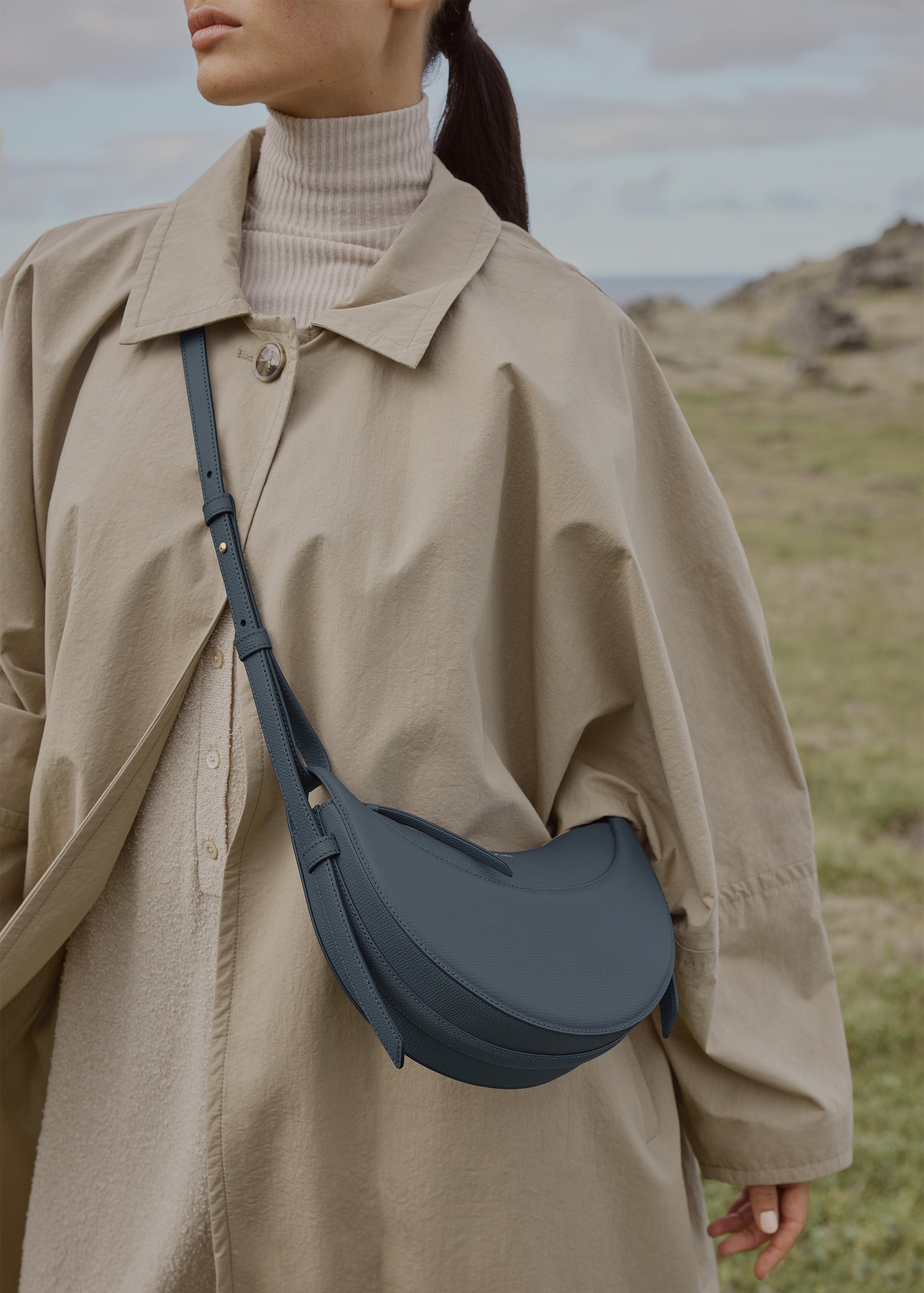 Polene Numero Dix Textured Midnight Blue