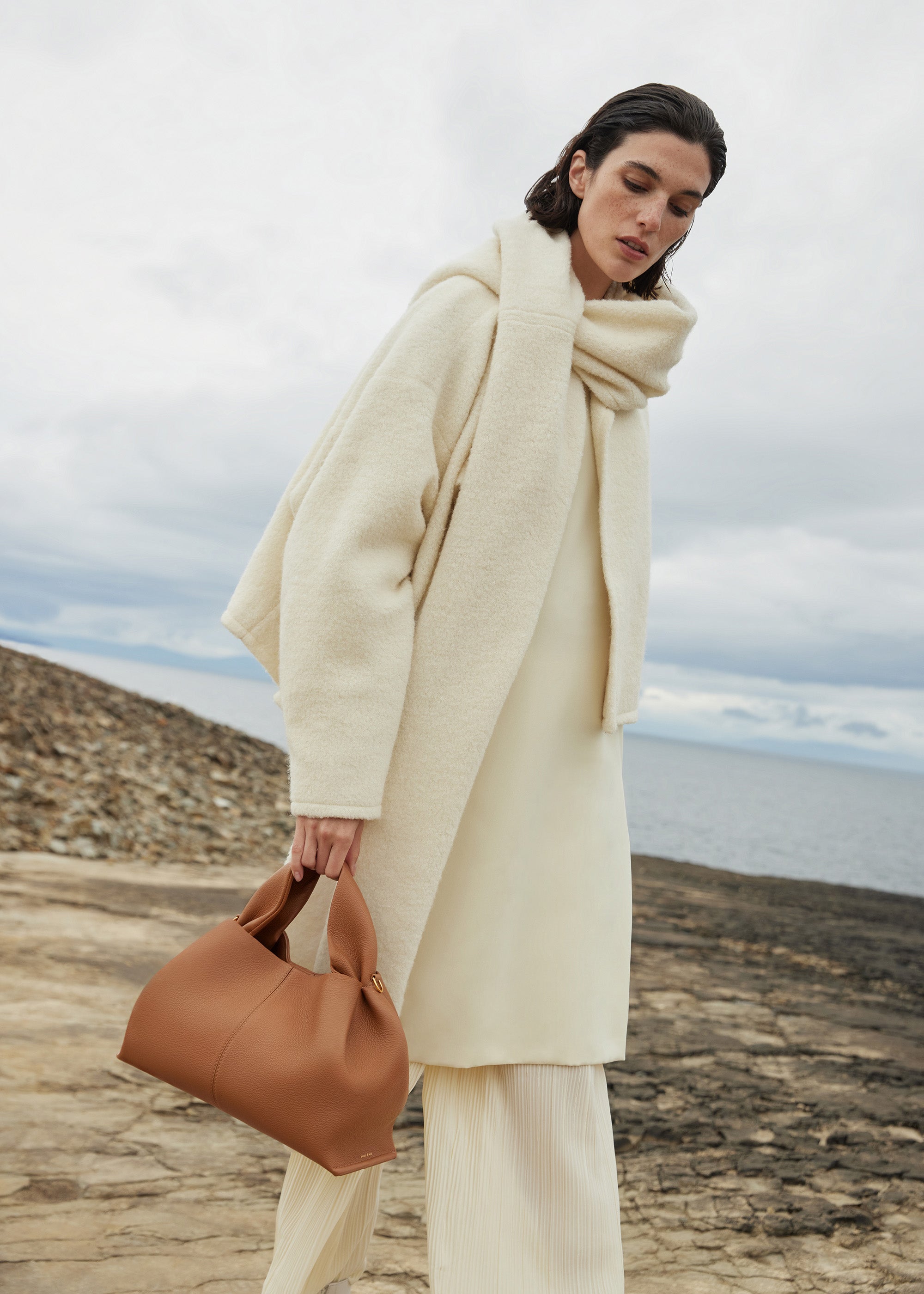 Polene Numero Neuf Textured Camel