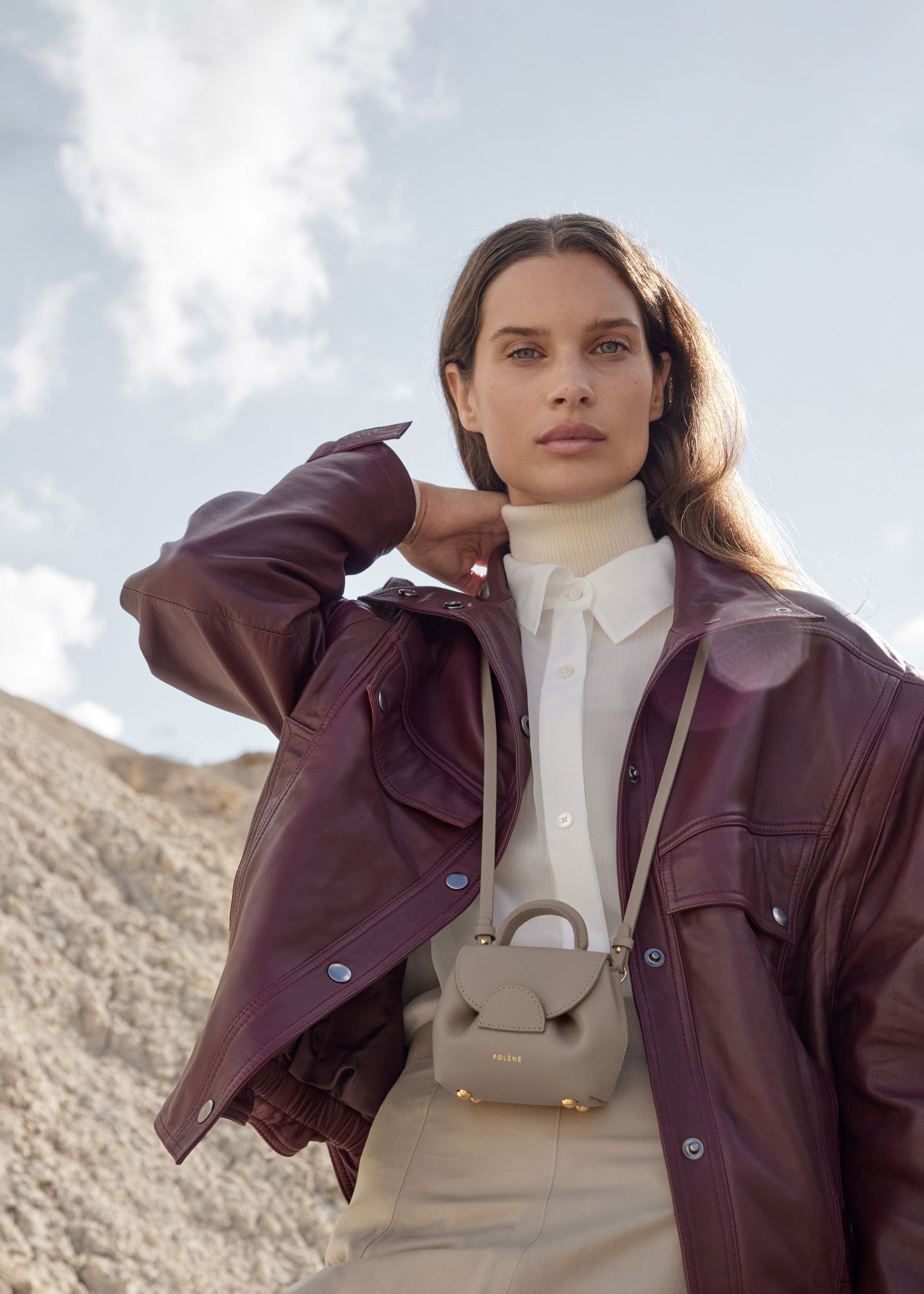 Polene Numero Un Micro Textured Taupe