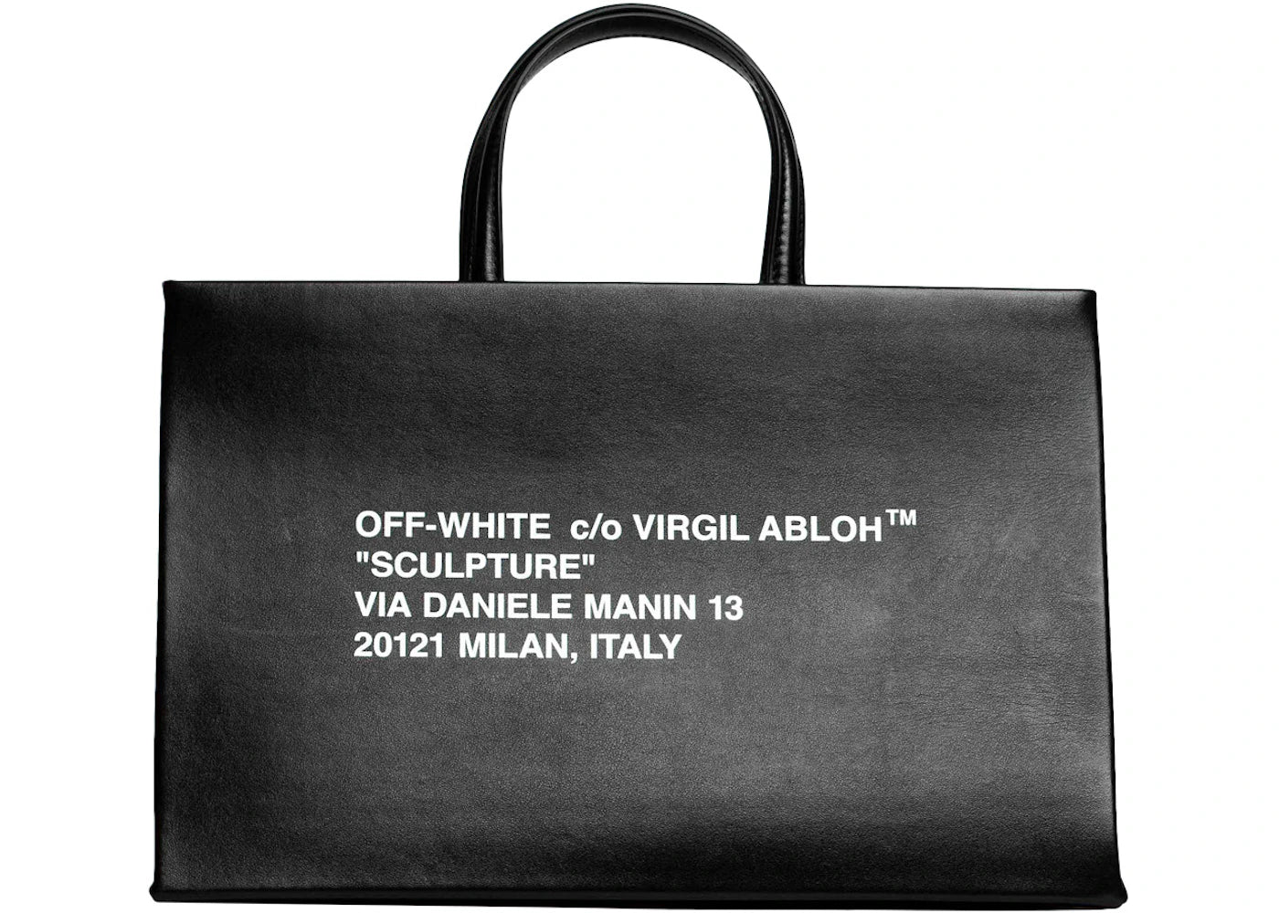 off-white medium box bag black/white