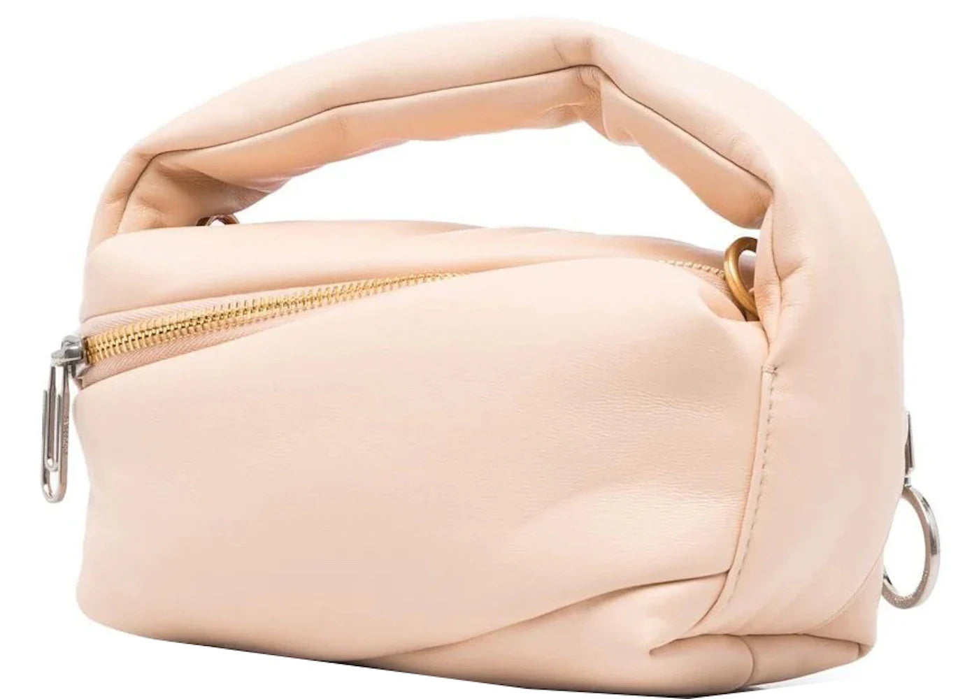 off-white pump pouch 19 tote bag sand beige