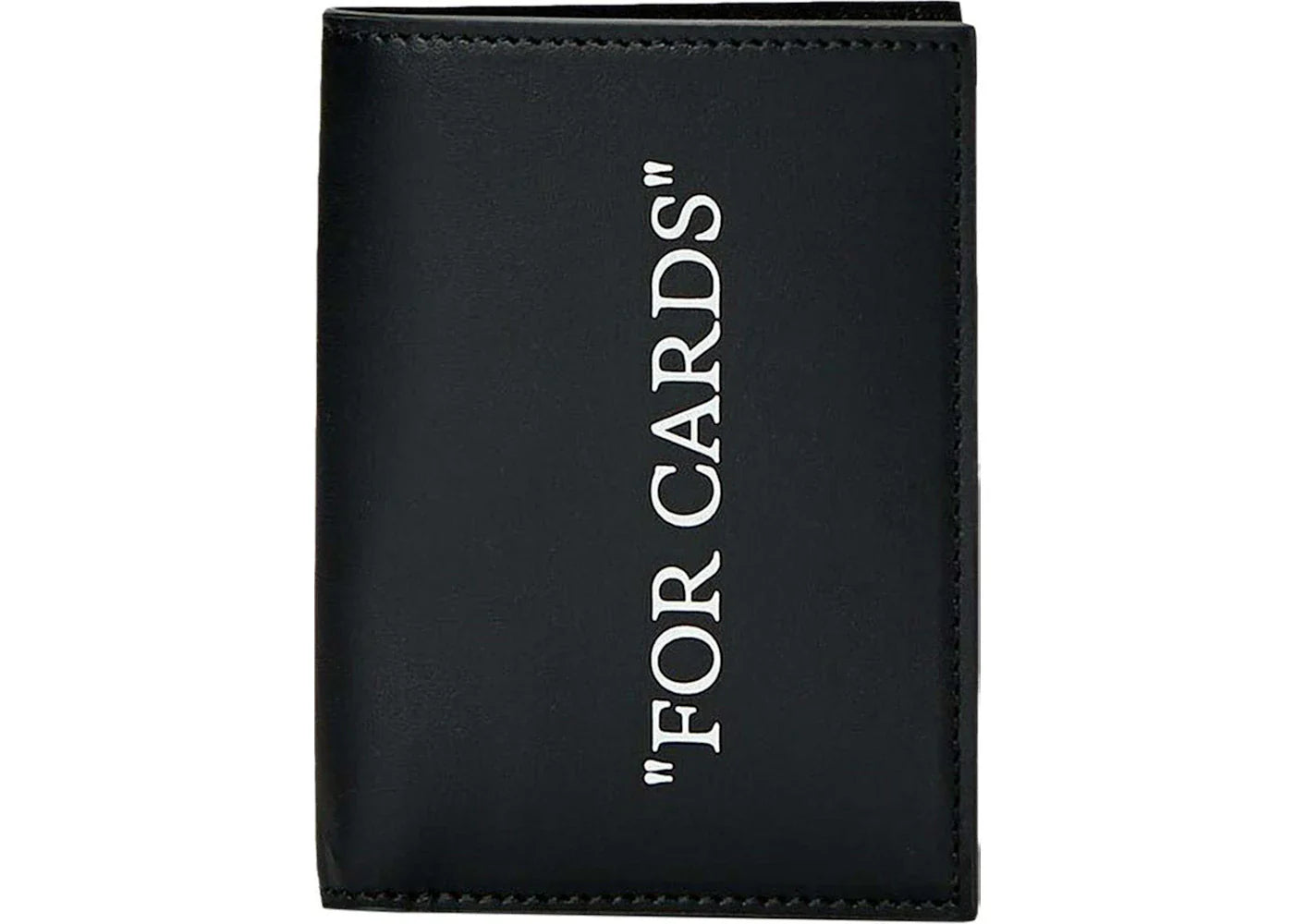 off-white quote bookish wallet black