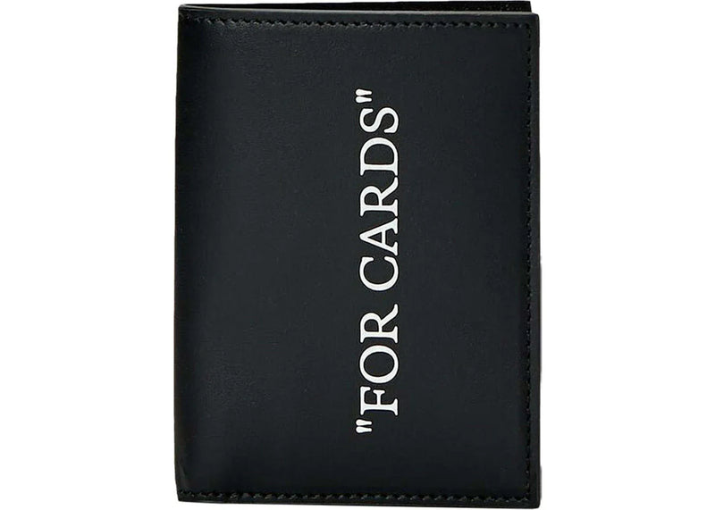 off-white quote bookish wallet black