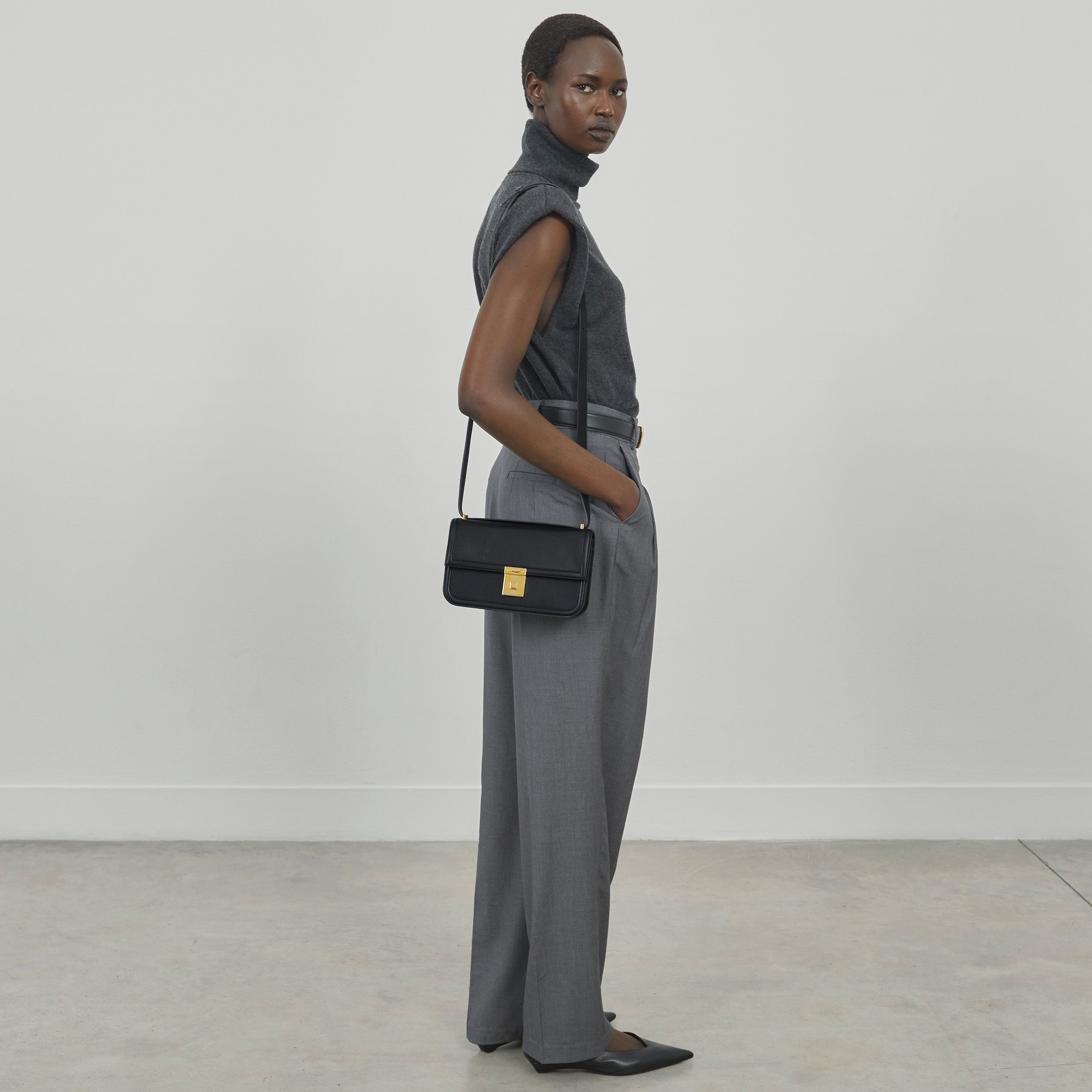 DeMellier The Paris Crossbody off-white smooth