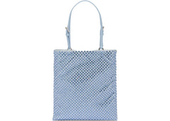 prada embellished satin handbag celeste