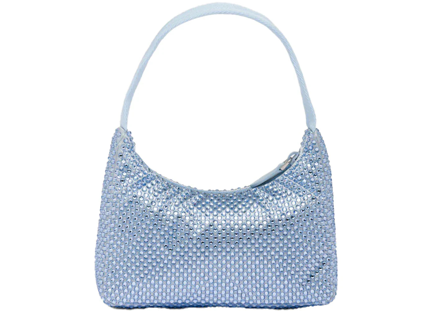Prada Satin Crystal Mini-Bag Celeste